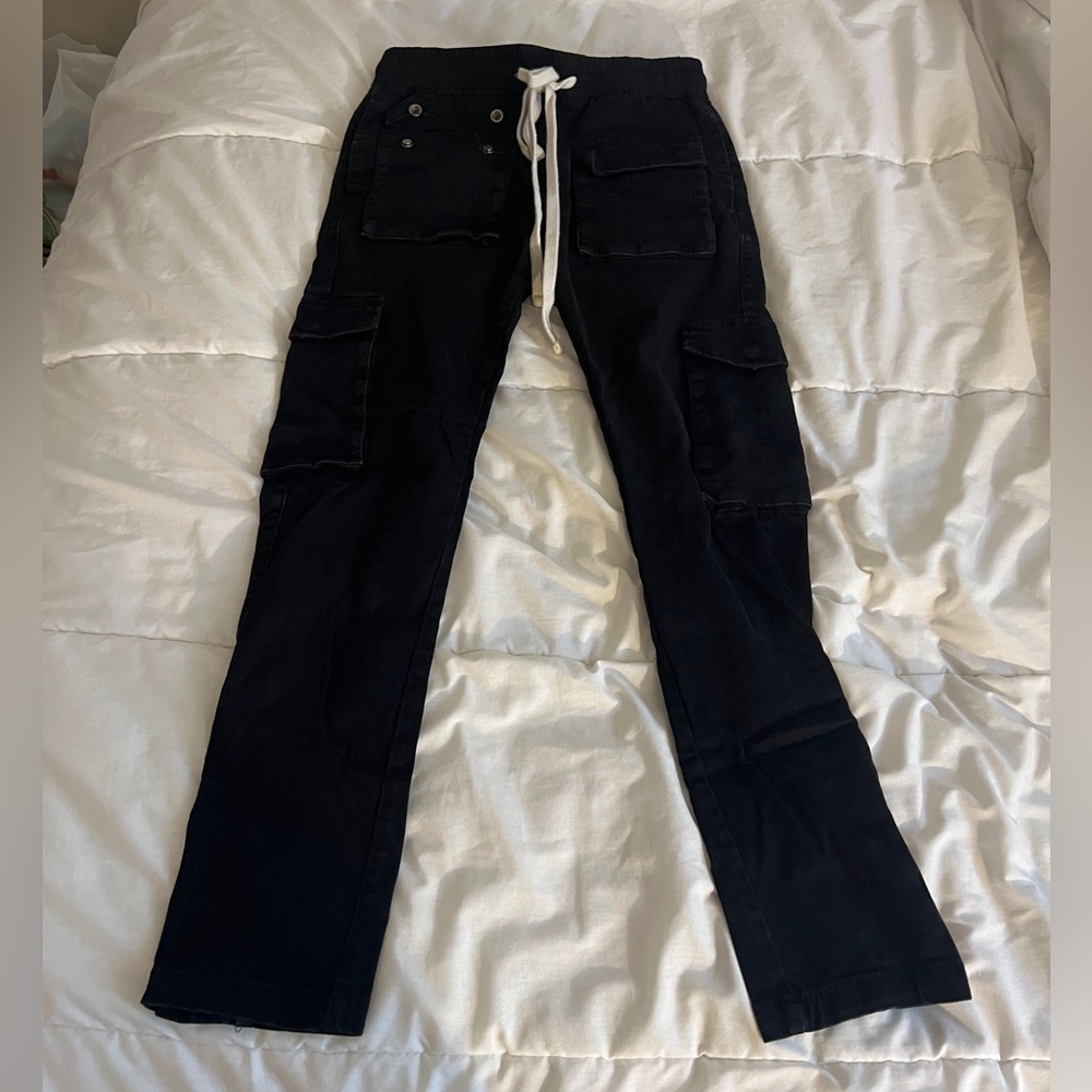 MNML Black Cargo Pants